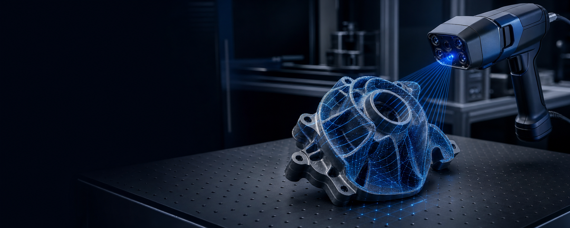 Высокоточное 3D-сканирование промышленной детали